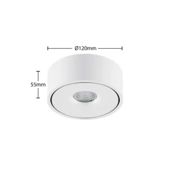 Arcchio LED-loftlampe Rotari, hvid, op og ned, aluminium