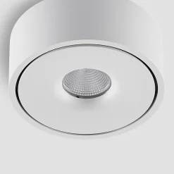 Arcchio LED-loftlampe Rotari, hvid, op og ned, aluminium