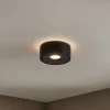 Arcchio LED-loftlampe Rotari, Ø 12 cm, op & ned, sort