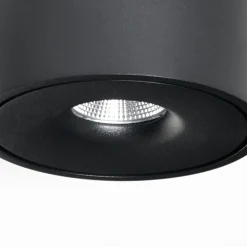 Arcchio LED-loftlampe Rotari, Ø 12 cm, op & ned, sort