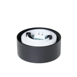 Arcchio LED-loftlampe Rotari, Ø 12 cm, op & ned, sort