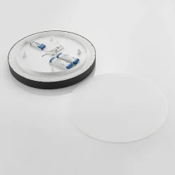 Arcchio LED-loftlampe Vanida, sort, Ø 60 cm, op/ned