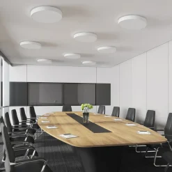 Arcchio LED-loftlampe Vanida, hvid, Ø 60 cm, op/ned