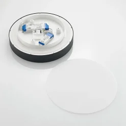 Arcchio LED-loftlampe Vanida, sort, Ø 40 cm, op/ned