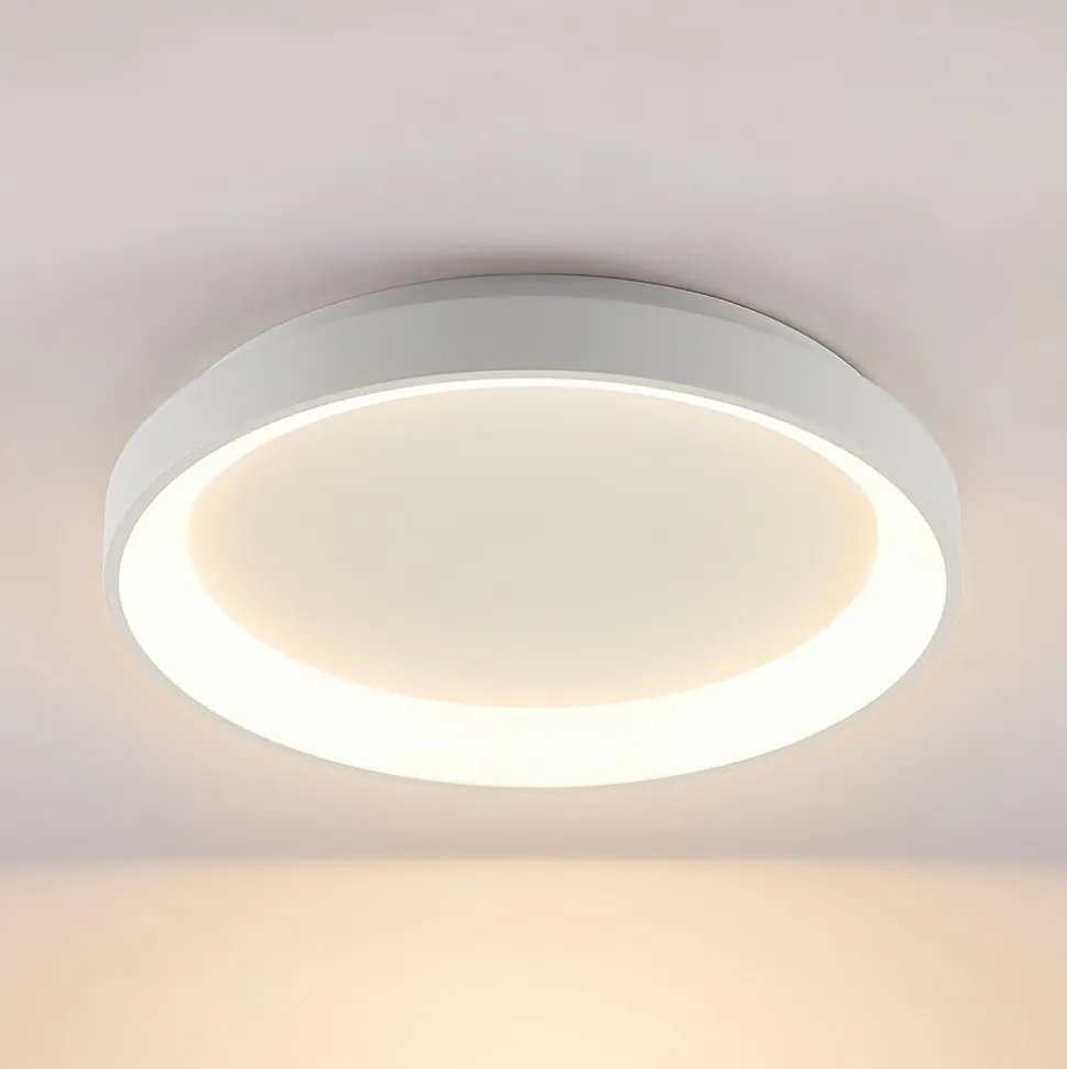 Arcchio LED-loftlampe Vivy, Ø 38 cm, hvid, metal