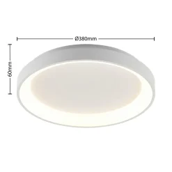 Arcchio LED-loftlampe Vivy, Ø 38 cm, hvid, metal