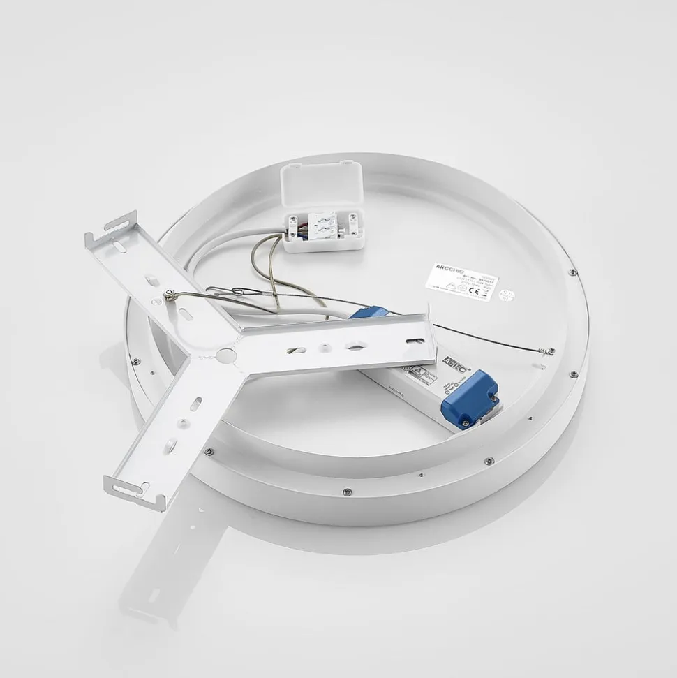 Arcchio LED-loftlampe Vivy, Ø 38 cm, hvid, metal