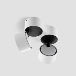 Arcchio LED-loftspot Rotari, hvid, 2 lyskilder, 1362lm