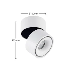 Arcchio LED-loftspot Rotari, hvid, 1 lyskilde, 946lm