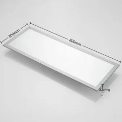 Arcchio LED-panel Lyndra, 80 cm, sølv, aluminium, dæmpbar, CCT