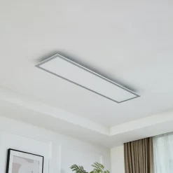 Arcchio LED-panel Lyndra, 120 cm, sølv, aluminium, dæmpbar, CCT
