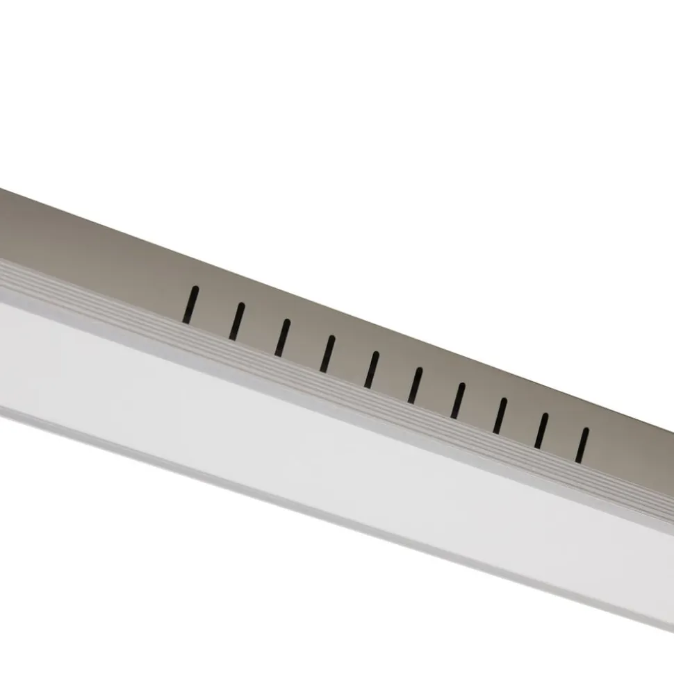 Arcchio LED-panel Lyndra, 120 cm, sølv, aluminium, dæmpbar, CCT
