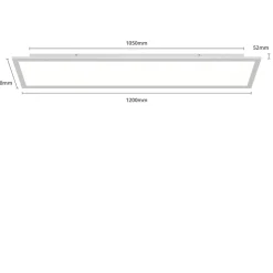 Arcchio LED-panel Lyndra, 120 cm, sølv, aluminium, dæmpbar, CCT