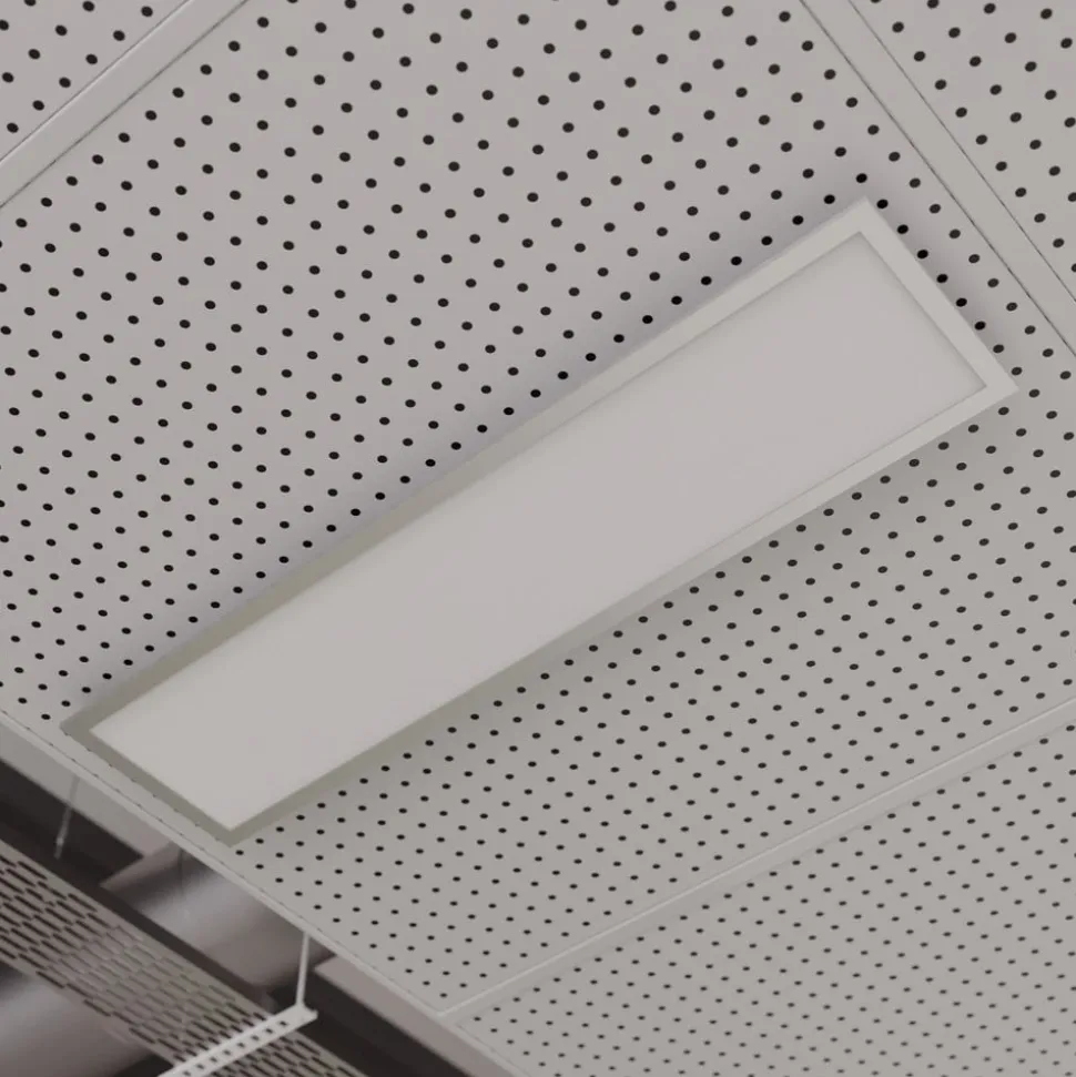 Arcchio LED-panel Lyndra, 120 cm, sølv, aluminium, dæmpbar, CCT
