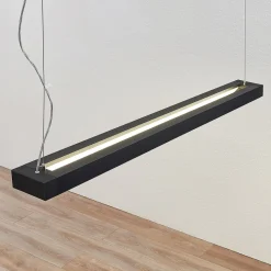 Arcchio LED-pendellampe Cuna, sort, 122 cm, metal