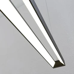 Arcchio LED-pendellampe Cuna, sort, 122 cm, metal