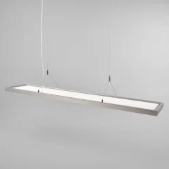 Arcchio LED-pendellampe Dorean, sølv, metal, 120 cm