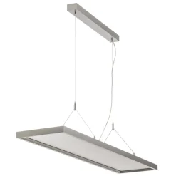 Arcchio LED-pendellampe Dorean, sølv, metal, 120 cm
