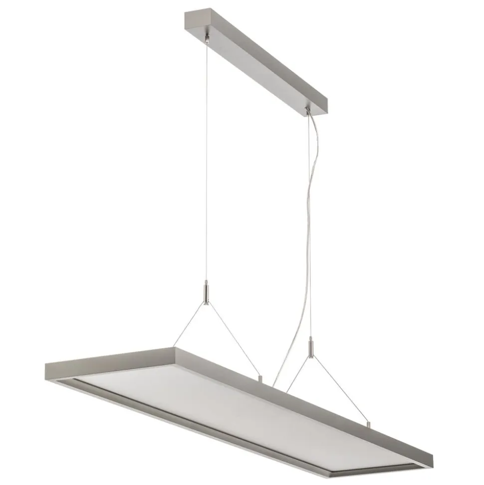 Arcchio LED-pendellampe Dorean, sølv, metal, 120 cm