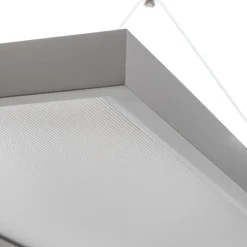 Arcchio LED-pendellampe Dorean, sølv, metal, 120 cm