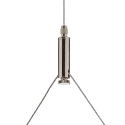 Arcchio LED-pendellampe Dorean, sølv, metal, 120 cm