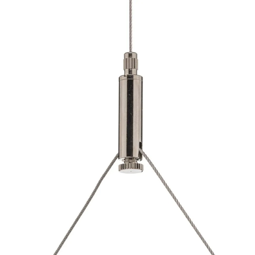Arcchio LED-pendellampe Dorean, sølv, metal, 120 cm