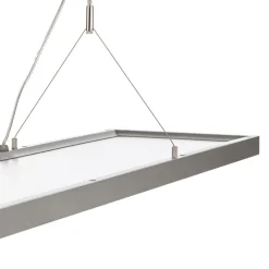 Arcchio LED-pendellampe Dorean, sølv, metal, 120 cm