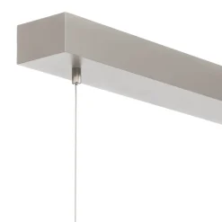 Arcchio LED-pendellampe Dorean, sølv, metal, 120 cm
