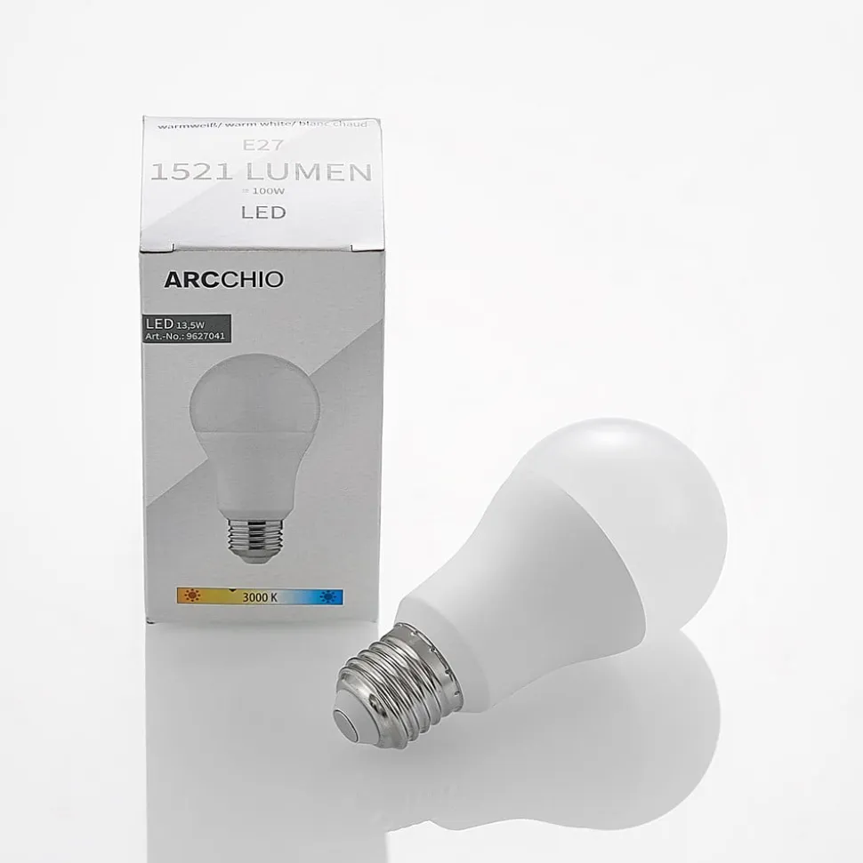 Arcchio LED-pære E27 A60 13,5W opal 3.000K 1521lm