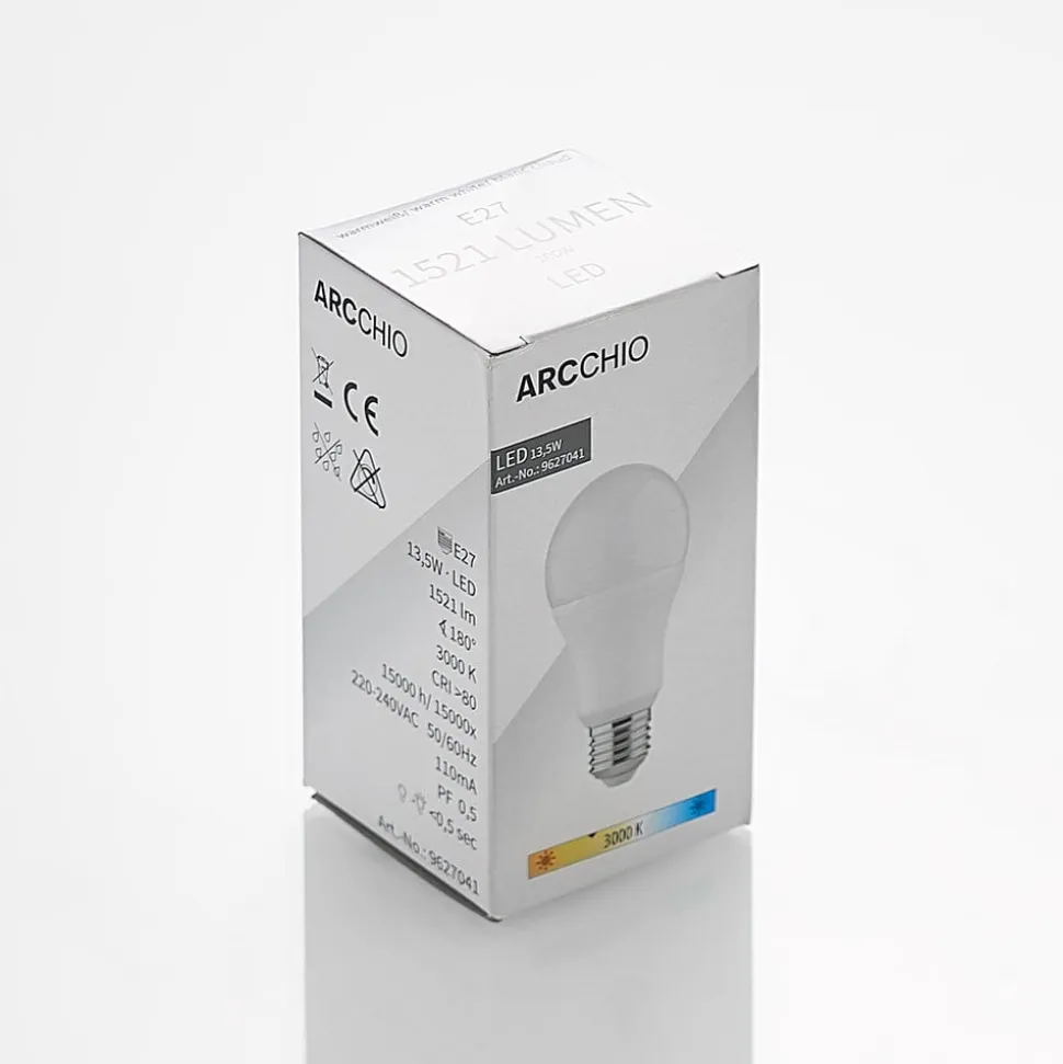 Arcchio LED-pære E27 A60 13,5W opal 3.000K 1521lm