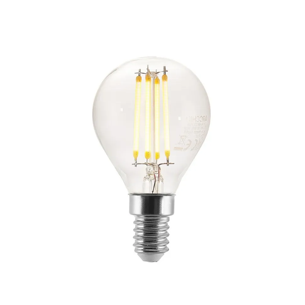 Arcchio LED-pære E14 P45, 4W, klar, 2.700 K, dæmpbar