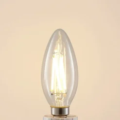Arcchio LED-pære, glødetråd, stearinlys, E14, 4W, klar