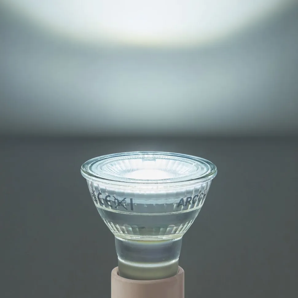 Arcchio LED-pære, GU10 2,5 W, PAR16, klar, 6.500 K, 450 lm