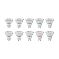 Arcchio LED-pære GU10 2,5W 6500K 450lm glas sæt med 10 stk