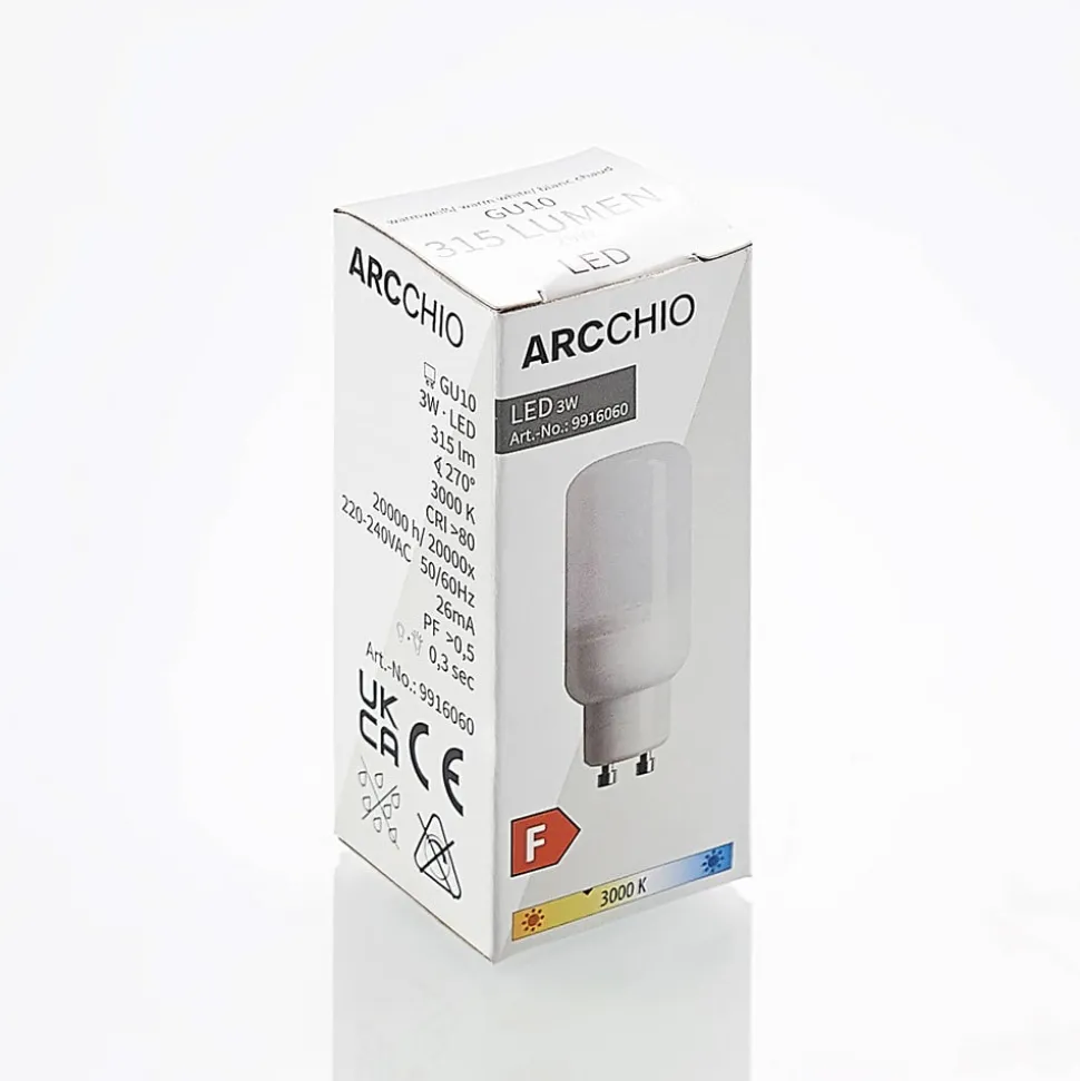 Arcchio LED-pære i rørform GU10 3W 3.000K