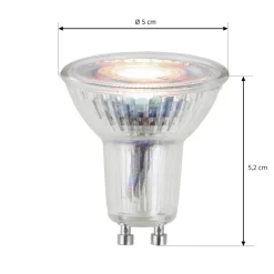 Arcchio LED-pære, reflektor, GU10, 4,5W, klar, 3000K