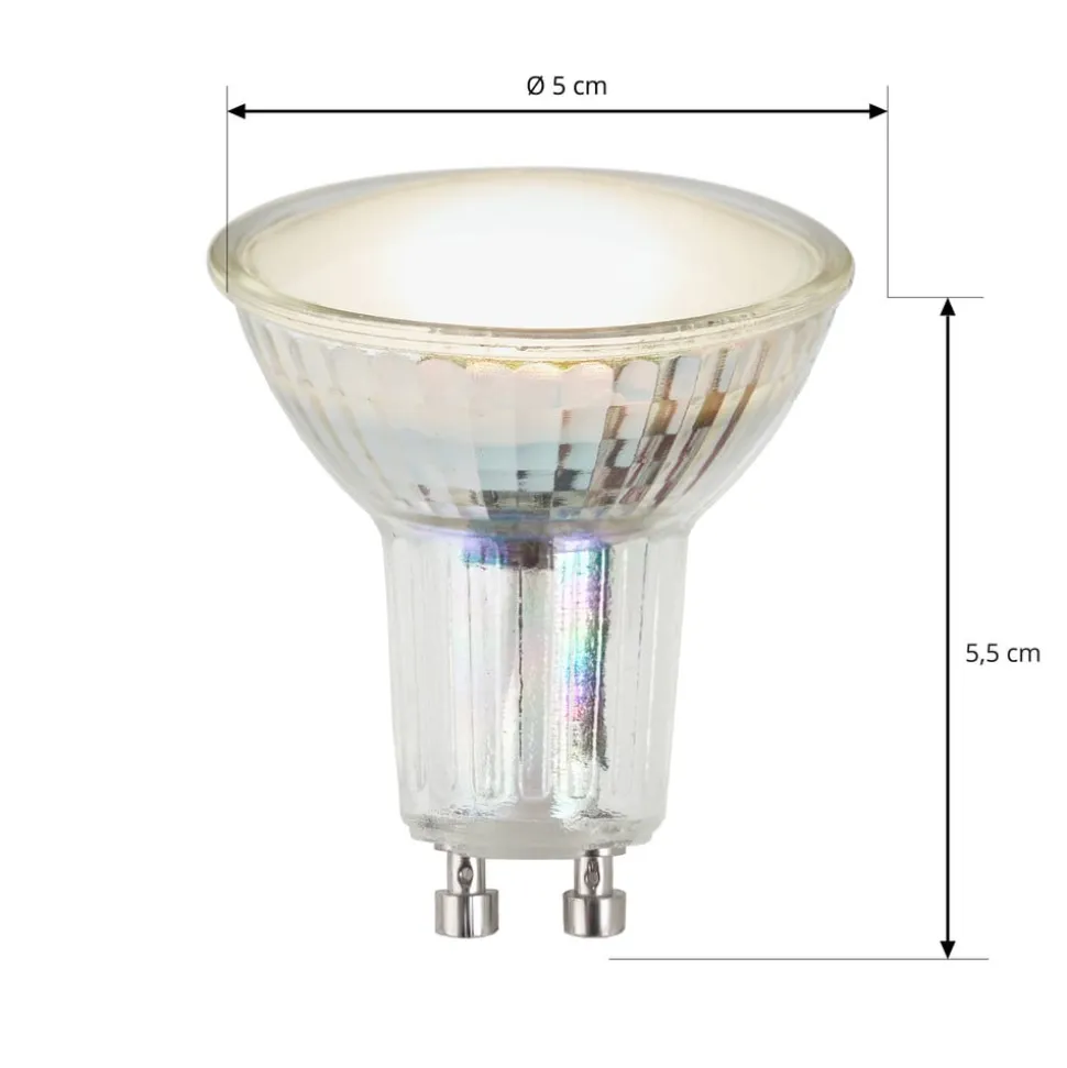 Arcchio LED-reflektorpære, GU10 3,4W, klar, 3.000K