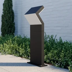 Arcchio LED-sokkellampe Havin, antracit, metal, 60 cm