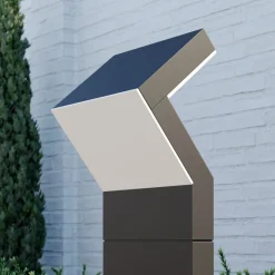 Arcchio LED-sokkellampe Havin, antracit, metal, 60 cm