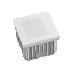 Arcchio LED-vægindbygningslampe Zamo, hvid, 11 cm, metal, IP65