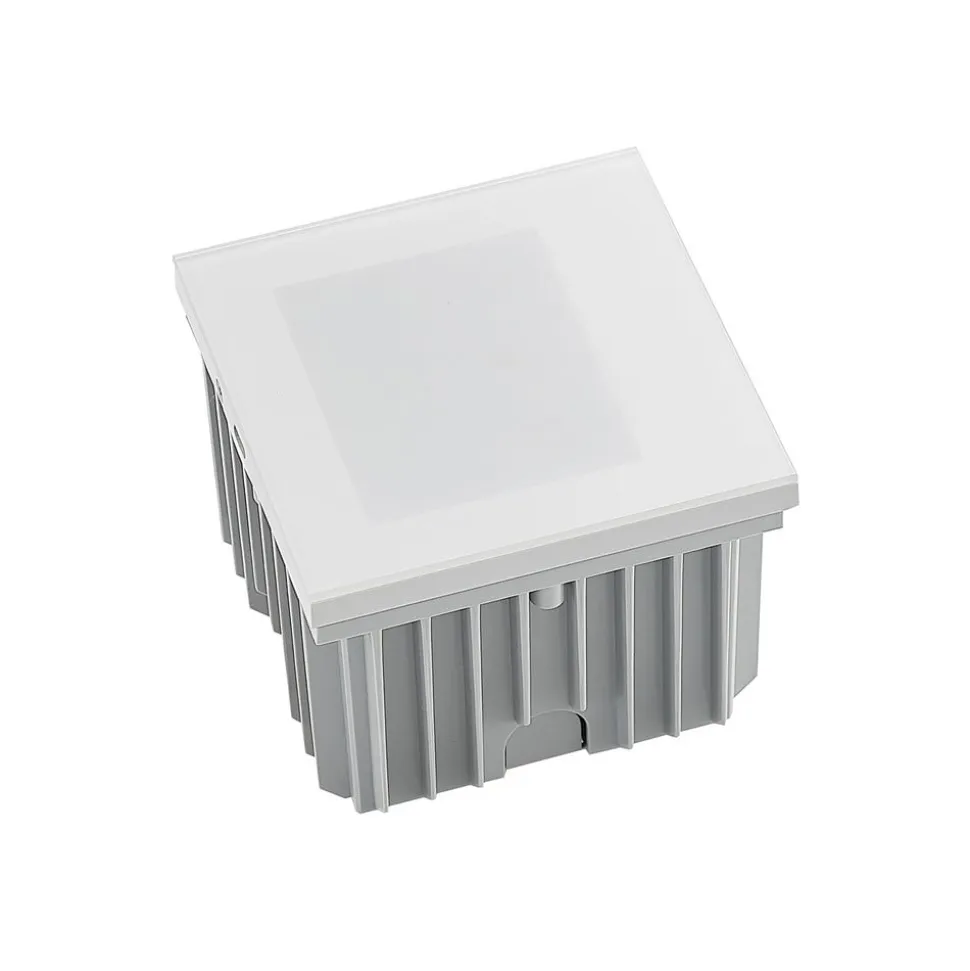 Arcchio LED-vægindbygningslampe Zamo, hvid, 11 cm, metal, IP65