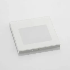 Arcchio LED-vægindbygningslampe Zamo, hvid, 11 cm, metal, IP65