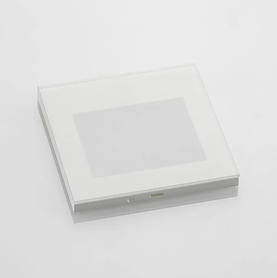 Arcchio LED-vægindbygningslampe Zamo, hvid, 11 cm, metal, IP65