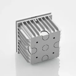 Arcchio LED-vægindbygningslampe Zamo, hvid, 11 cm, metal, IP65