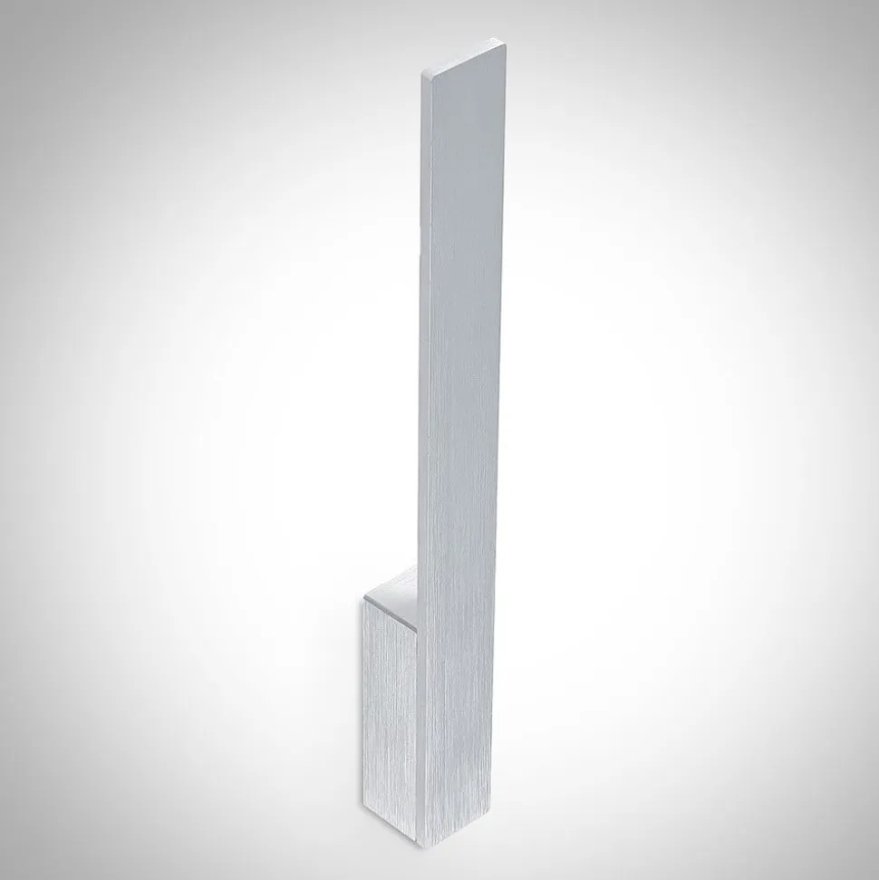 Arcchio LED-væglampe Ivano, højde 43 cm, børstet aluminium