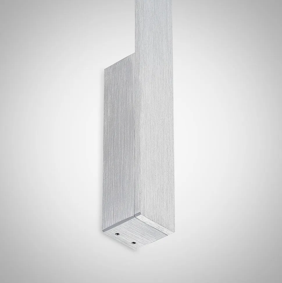Arcchio LED-væglampe Ivano, højde 43 cm, børstet aluminium