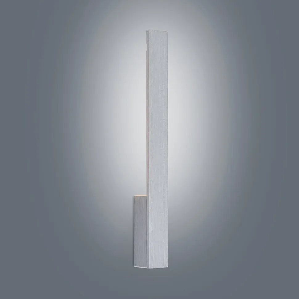 Arcchio LED-væglampe Ivano, højde 43 cm, børstet aluminium