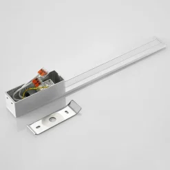 Arcchio LED-væglampe Ivano, højde 43 cm, børstet aluminium