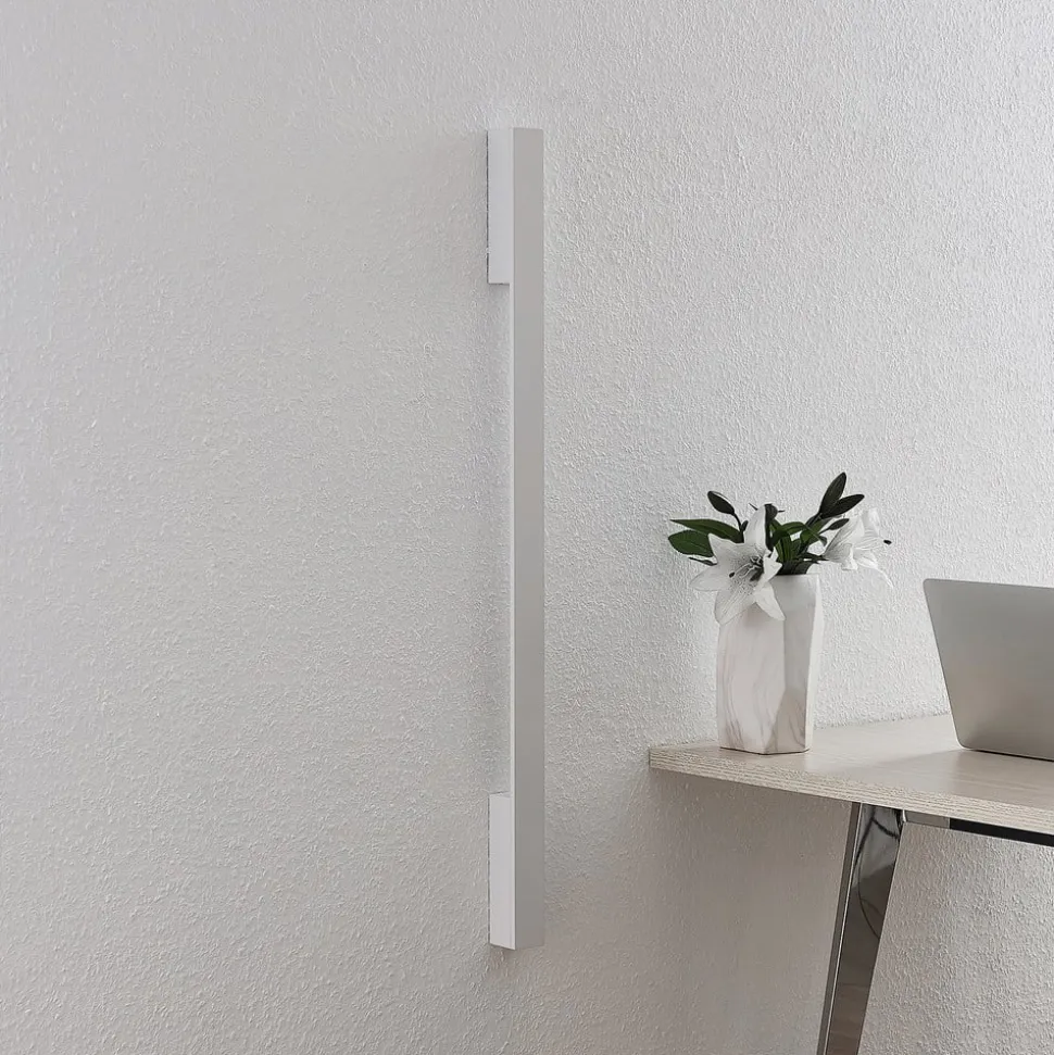 Arcchio LED-væglampe Ivano, 91 cm, hvid, aluminium