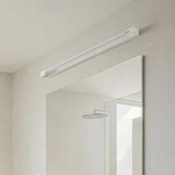 Arcchio LED-væglampe Jora, 90 cm, hvid, drejelig, IP44